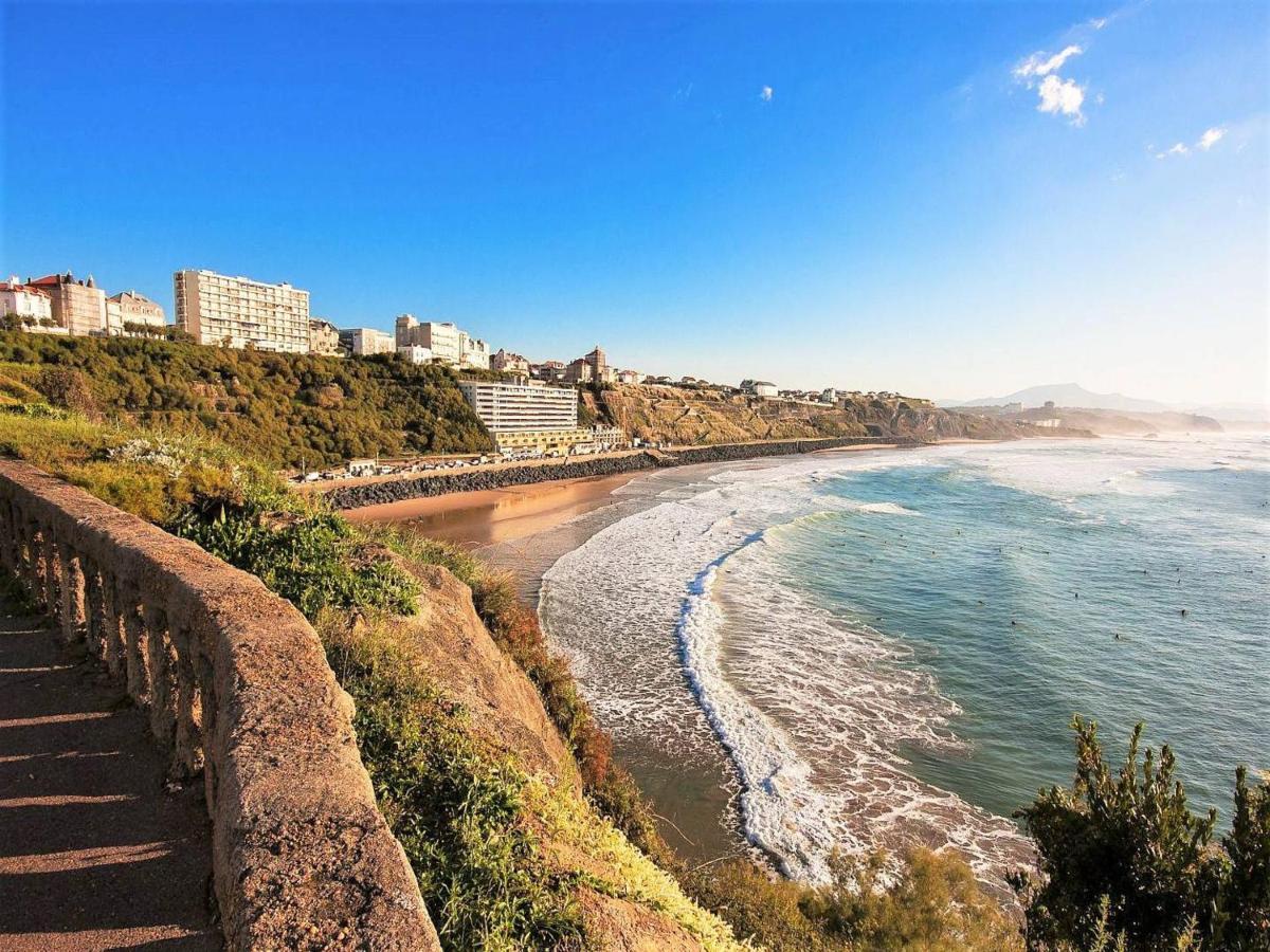 Charmant Studio En Centre-Ville Avec Piscine Proche Grande Plage - Fr-1-3-410 Biarritz Exteriör bild